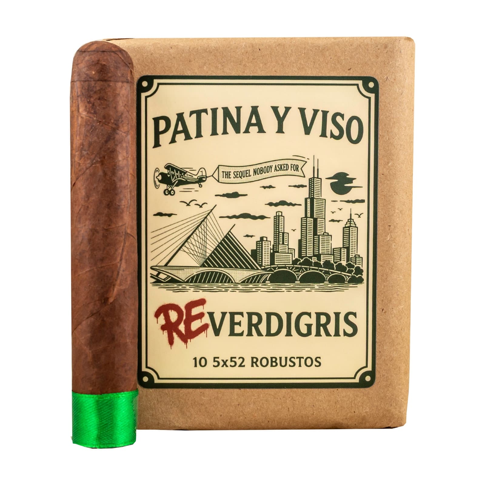 Patina Y Viso Re-Verdigris (5x52) Cigar Bundle (10ct) cigar by Viso Horny