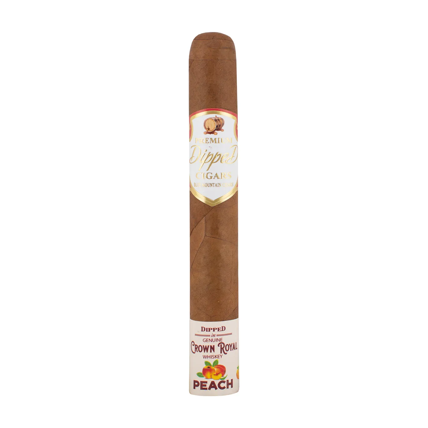 Blue Mountain Crown Royal Whiskey Peach Toro (6 x 52) Cigar Single cigar by Blue Mountain Cigars