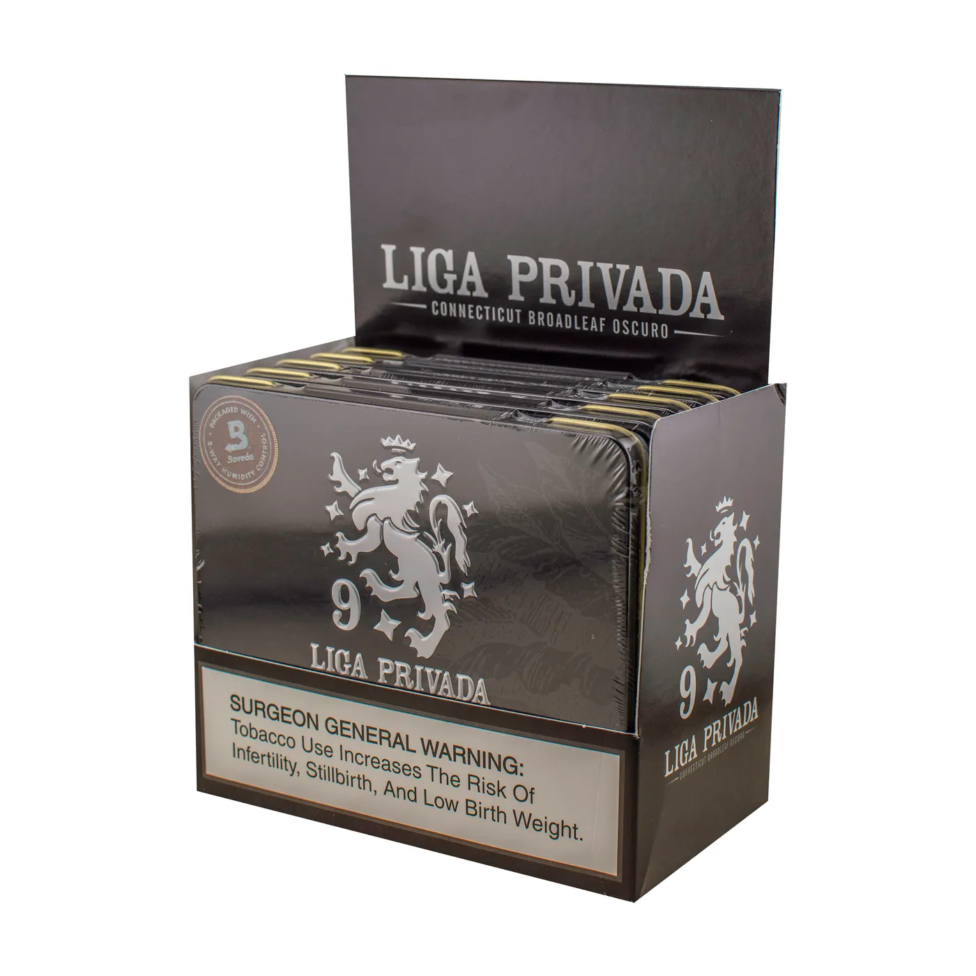 Liga Privada No. 9 Cigar - Tin (4 x 32) Cigar Tin cigar by Drew Estate