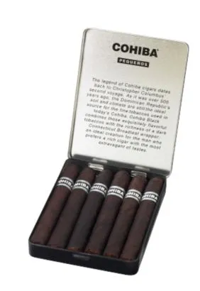 Cohiba Black Pequenos Cigar (4 3/16 x 36) Tin of 6 Tin of 6 cigar by Cohiba