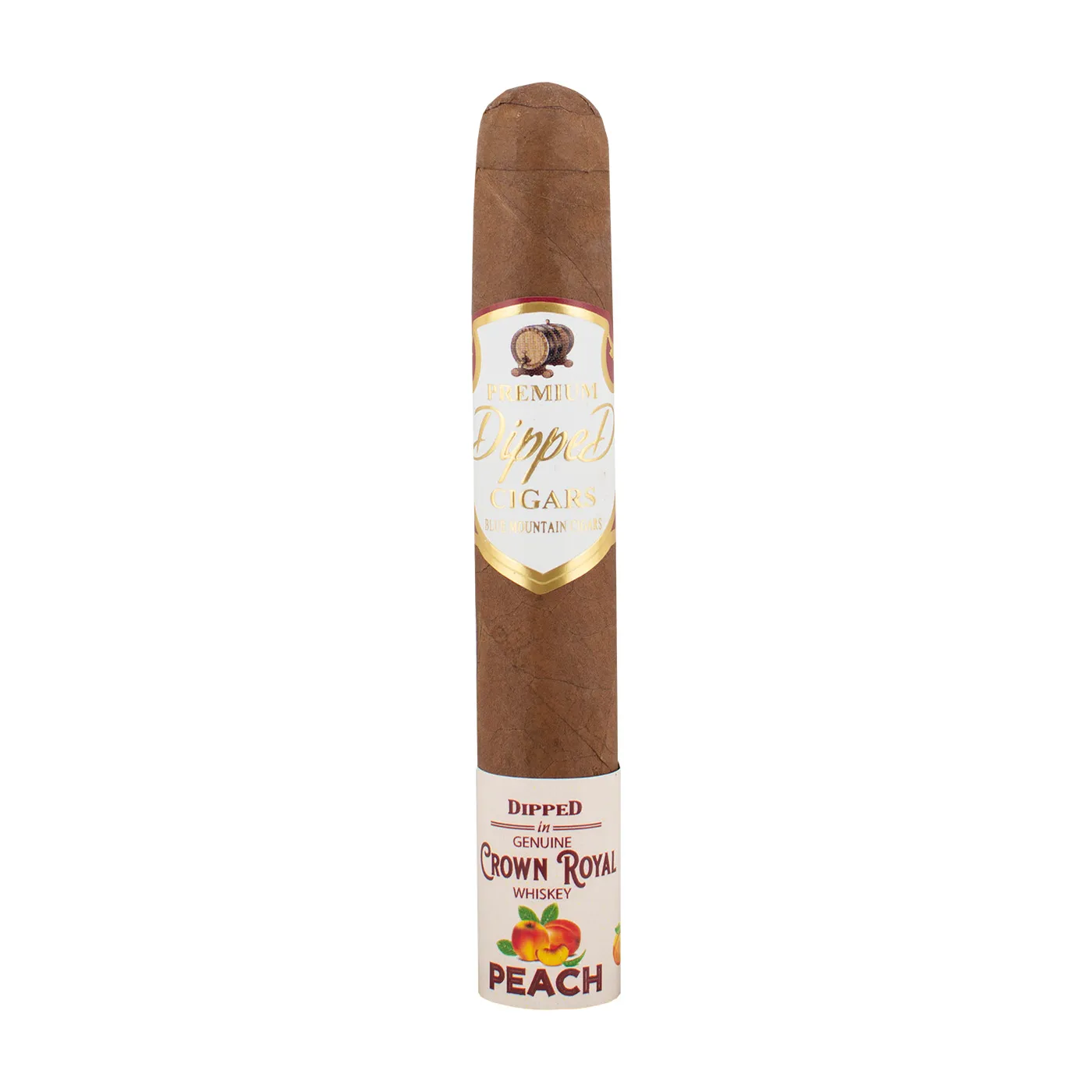 Blue Mountain Crown Royal Whiskey Peach Robusto (5 x 50) Cigar Single cigar by Blue Mountain Cigars
