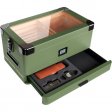 Military Glass Top Humidor by Case Elegance 100 Count