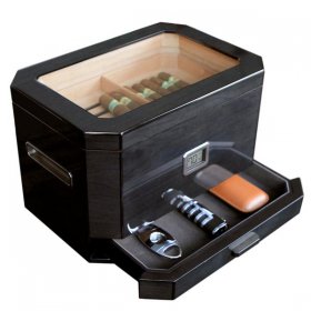 Octodor Glass Top Humidor by Case Elegance 100 Count