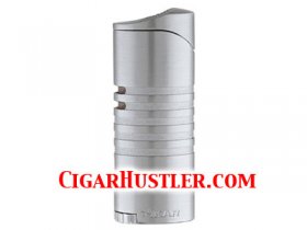 Xikar Ellipse III Triple Flame Lighter - Silver
