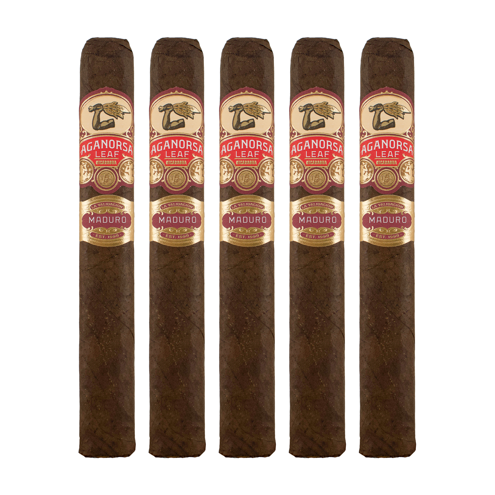 Aganorsa Leaf La Validacion Maduro Toro Cigar - 5 Pack
