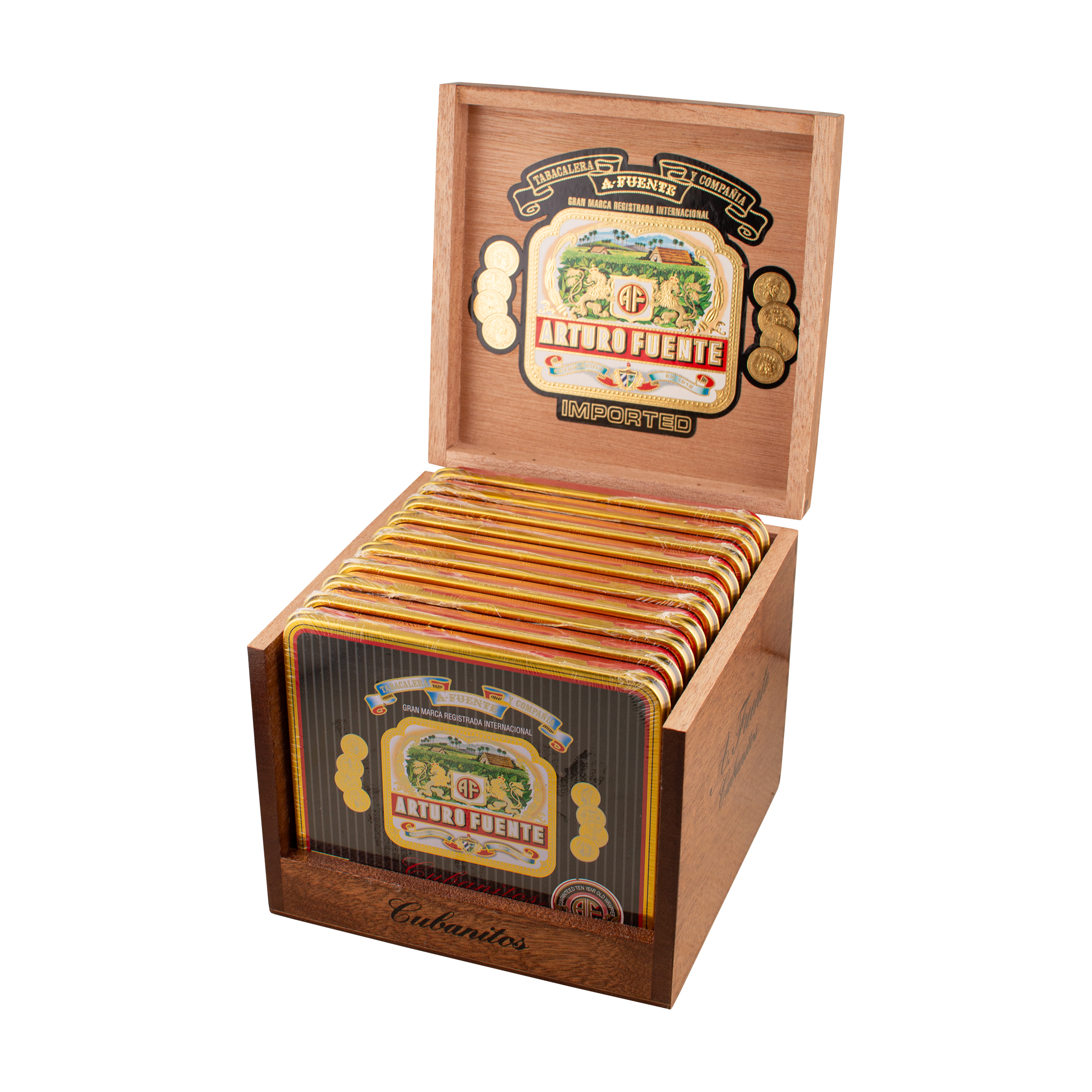 Arturo Fuente Cubanitos Natural Cigar - Box of 10 Tins
