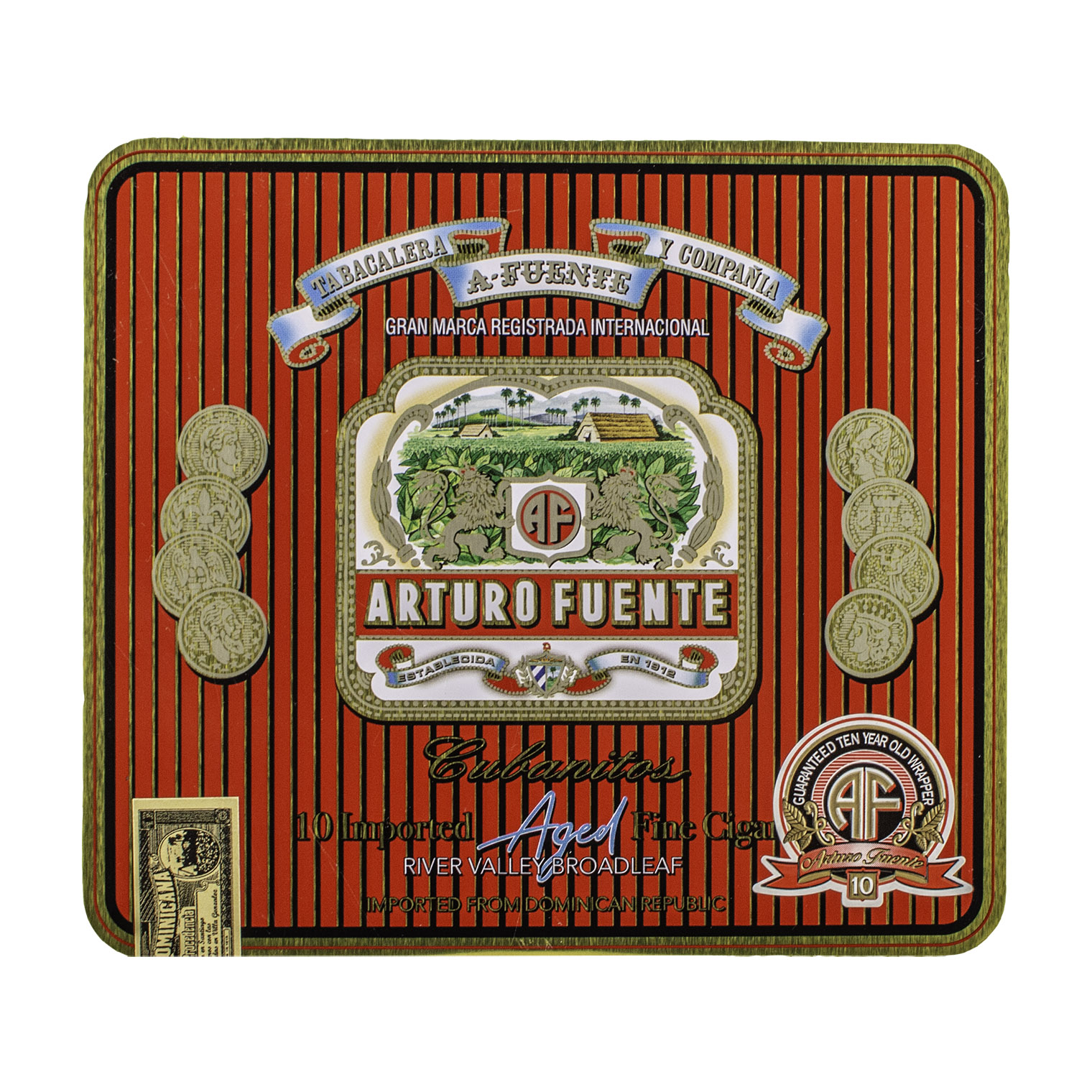 Arturo Fuente Cubanitos Maduro Cigar - Tin Arturo Fuente Cubanitos Maduro Cigar - Tin