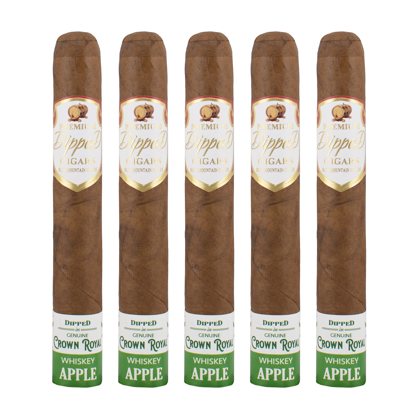 Blue Mountain Crown Royal Whiskey Apple Toro Cigar - 5 Pack