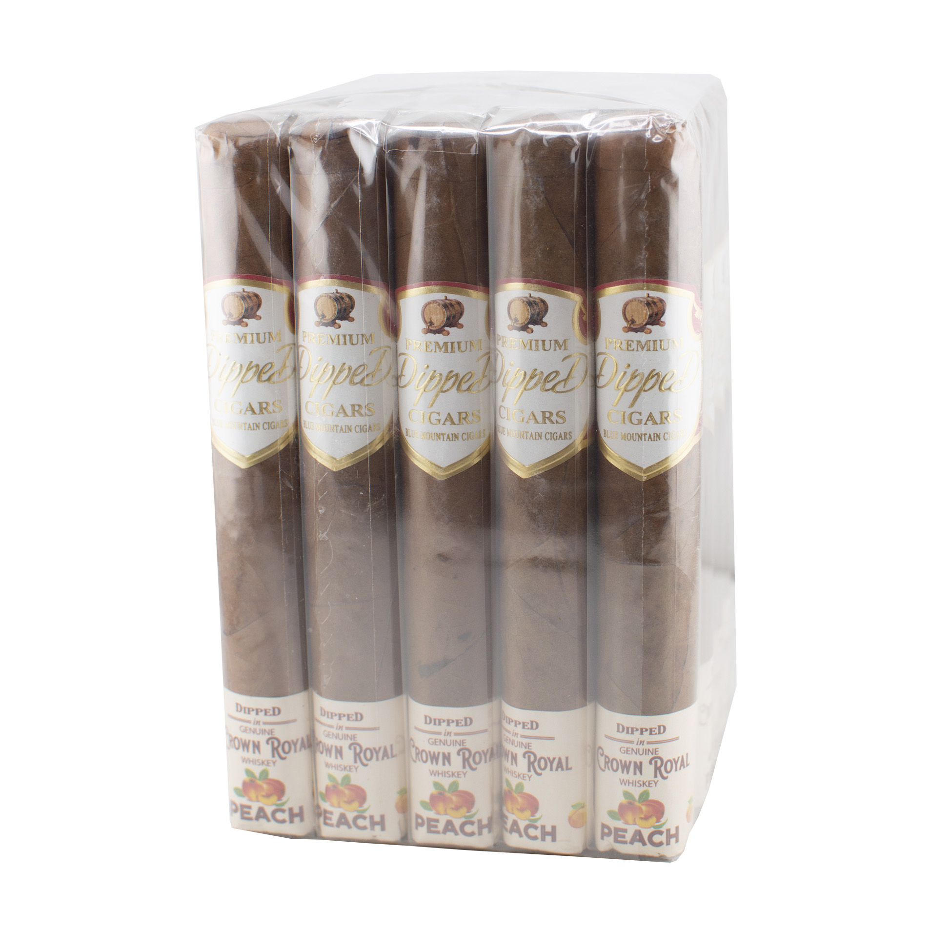 Blue Mountain Crown Royal Whiskey Peach Toro Cigar - Bundle