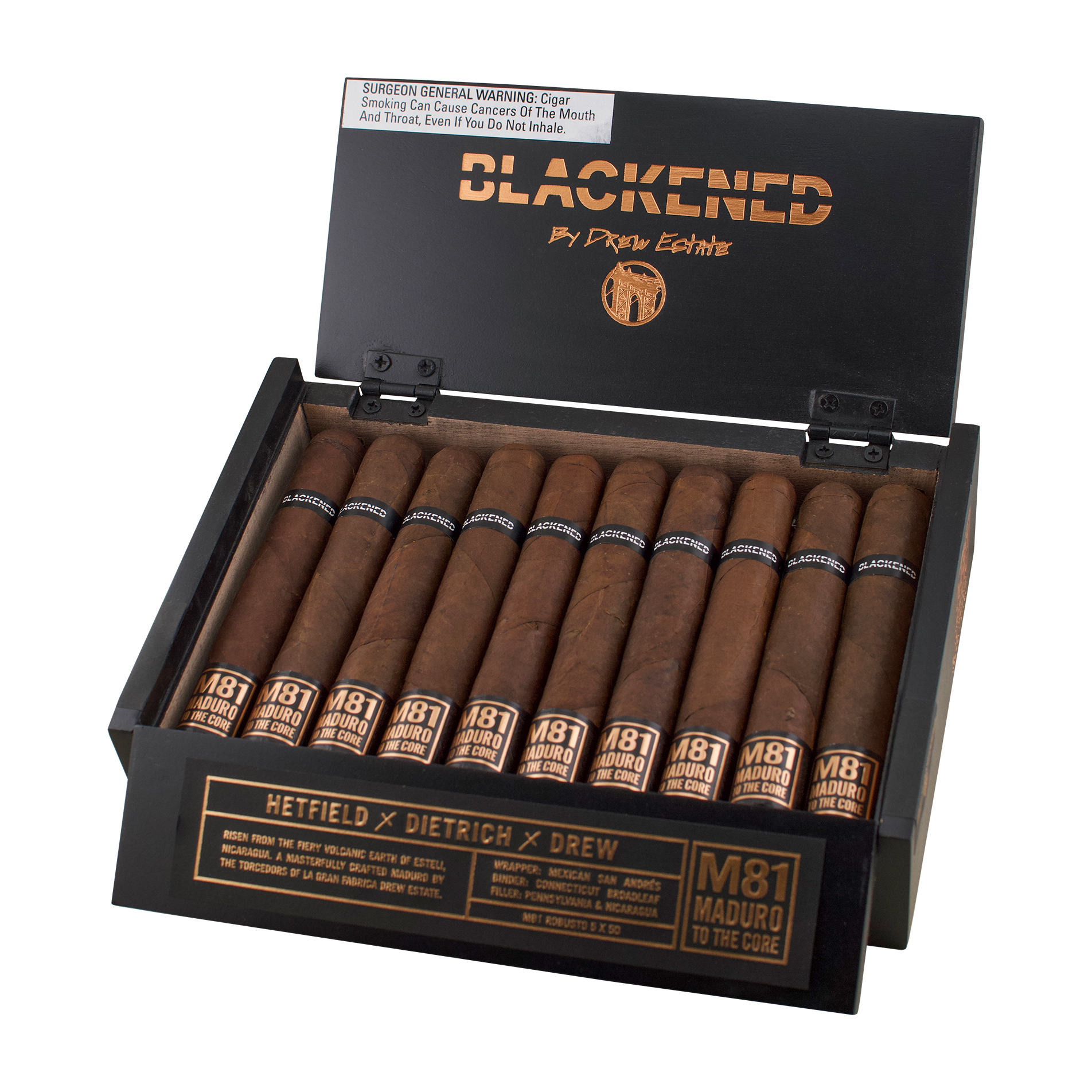 Blackened M81 Robusto Cigar - Box Blackened M81 Robusto Cigar - Box