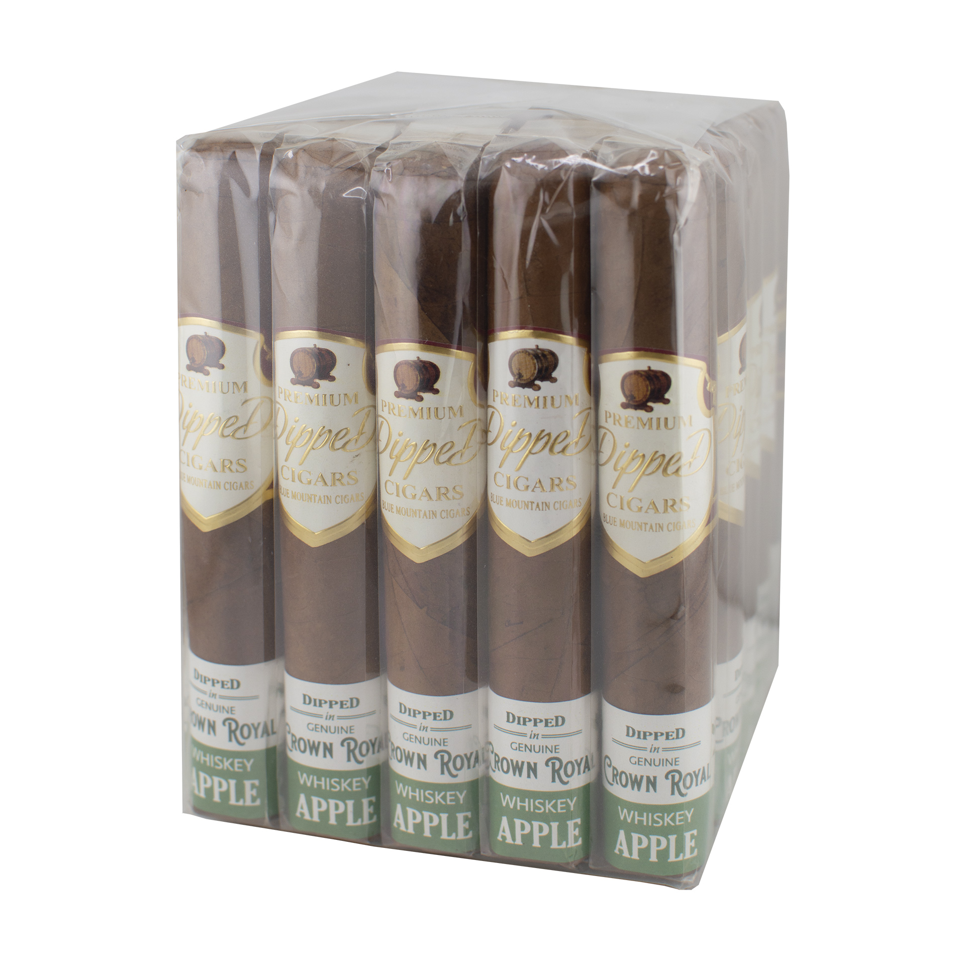 Blue Mountain Crown Royal Whiskey Apple Robusto Cigar - Bundle