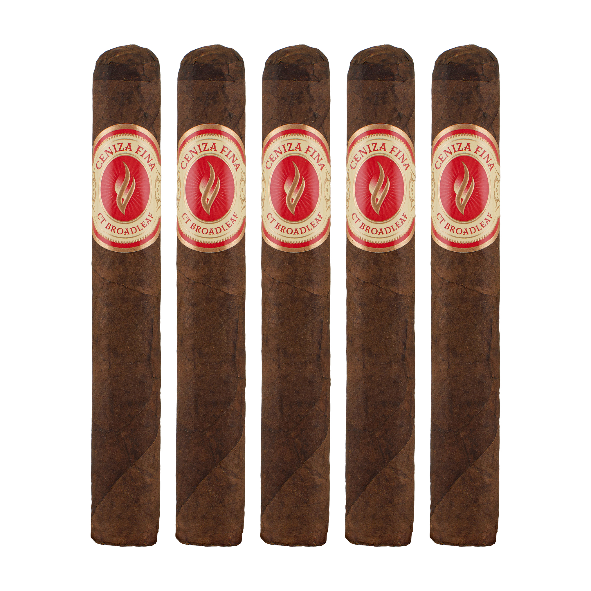 Ceniza Fina Broadleaf Corona Gorda Cigar - 5 Pack