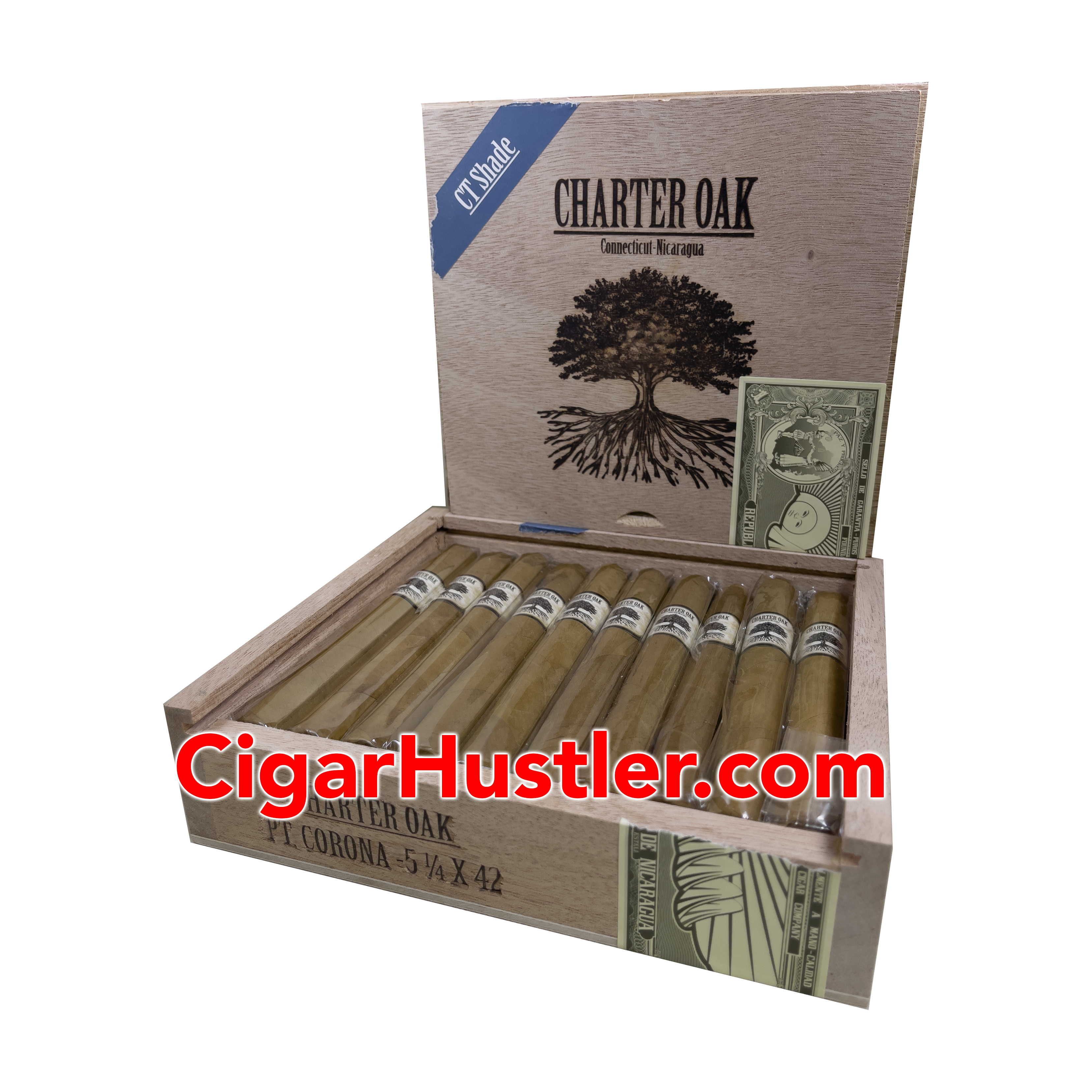 Charter Oak Connecticut Petite Corona Cigar - Box Charter Oak Connecticut Petite Corona Cigar - Box