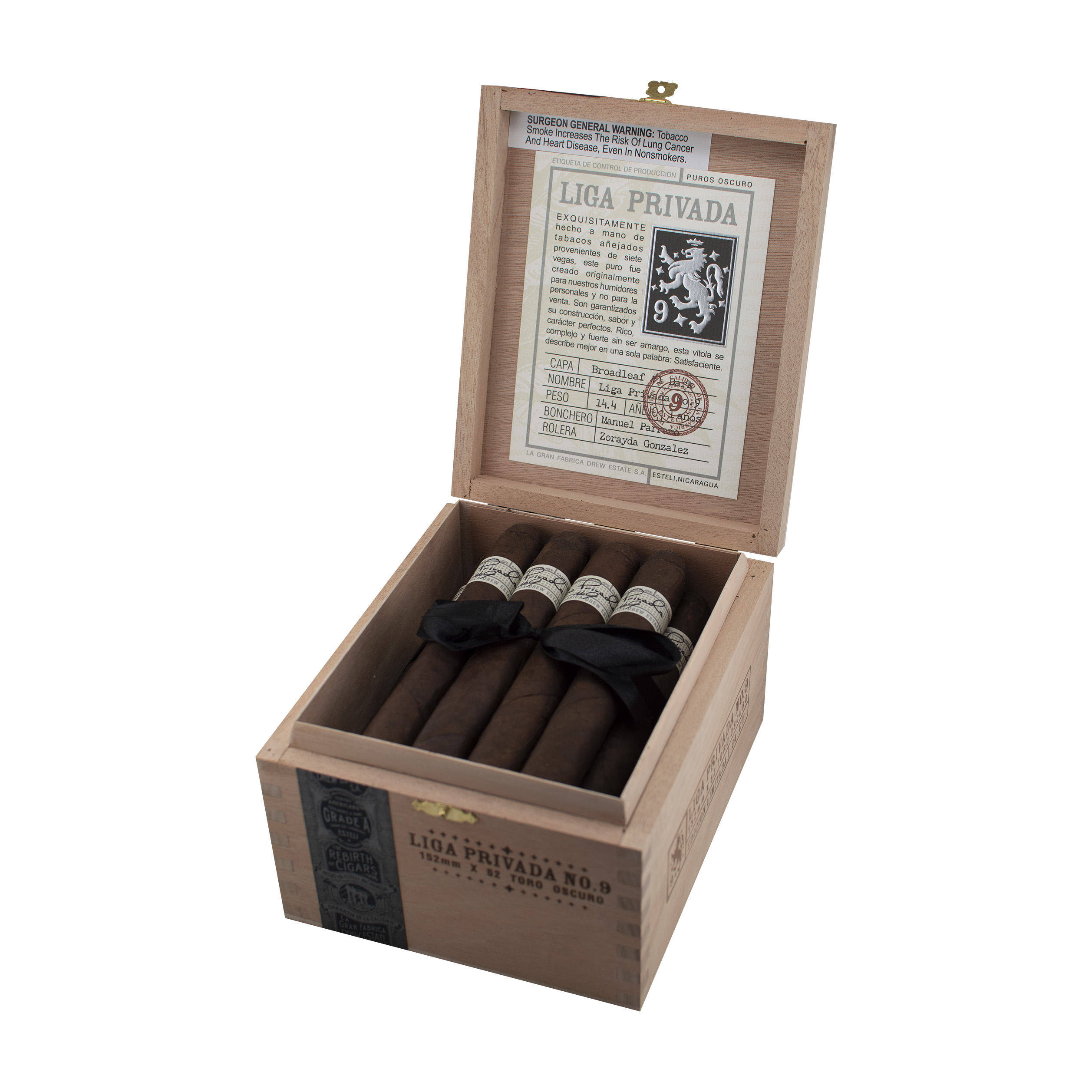 Liga Privada No. 9 Toro Cigar - Box Liga Privada No. 9 Toro Cigar - Box