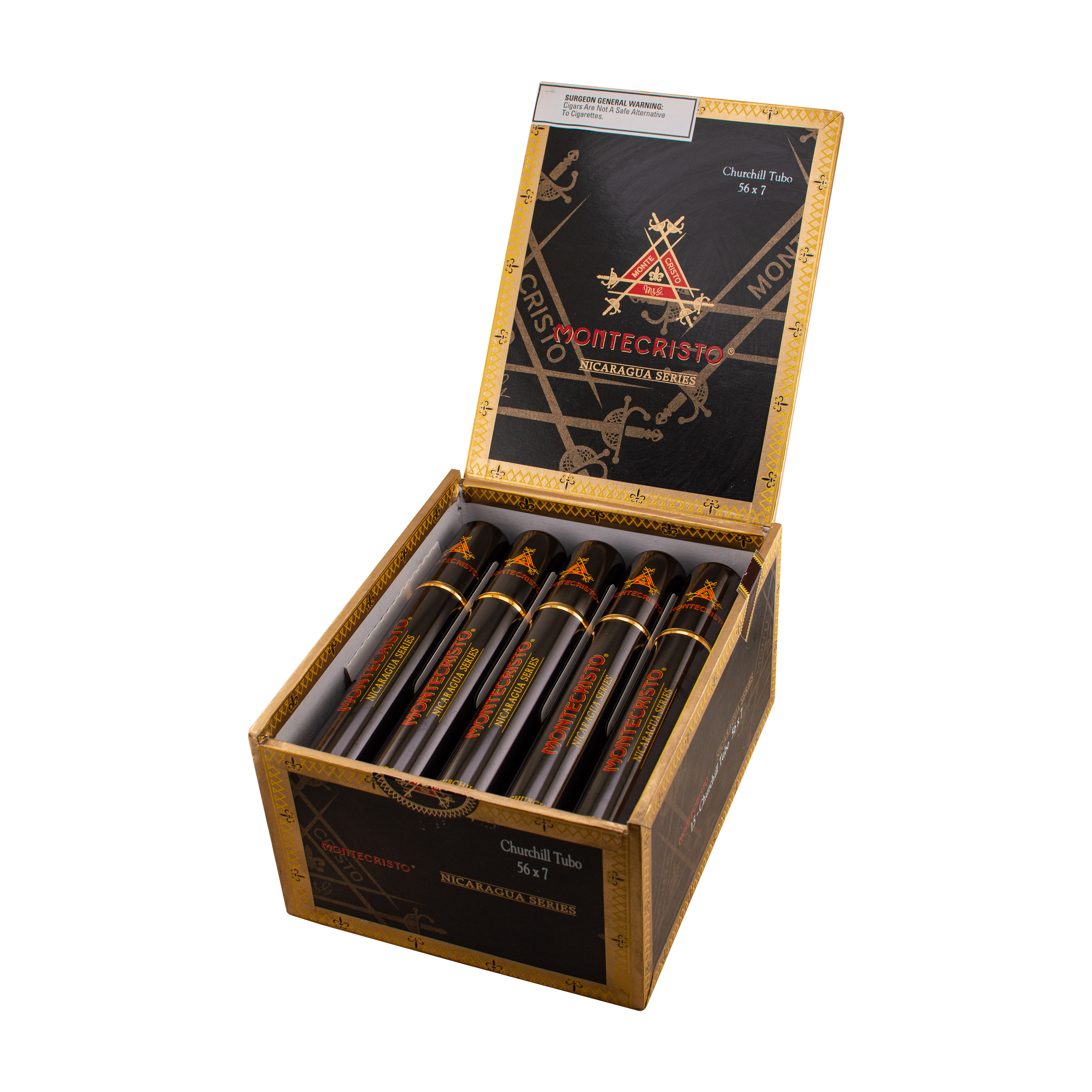 Montecristo Nicaragua Churchill Tubo Cigar - Box of 15