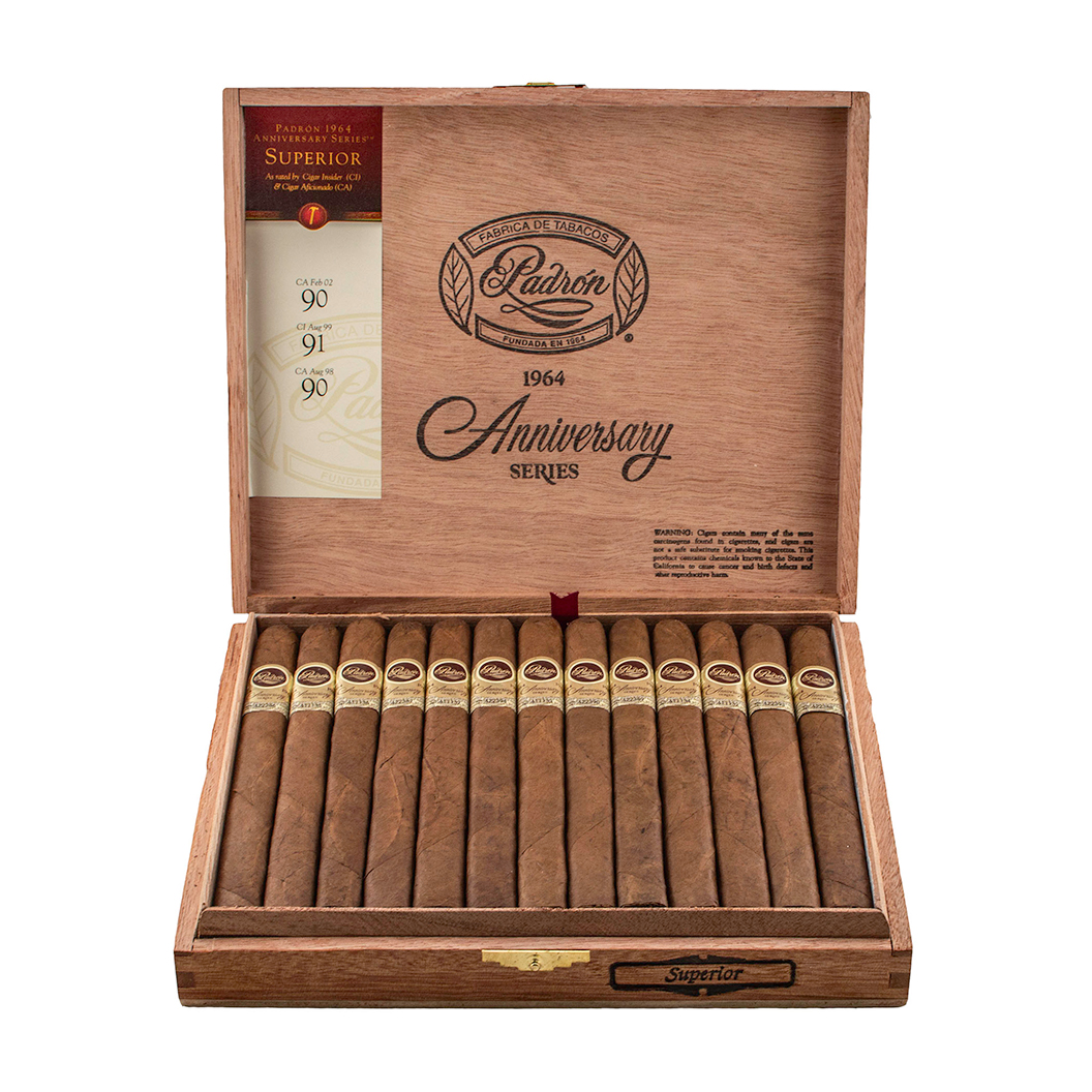 Padron 1964 Anniversary Superior Natural Lonsdale Cigar - Box Padron 1964 Anniversary Superior Natural Lonsdale Cigar - Box