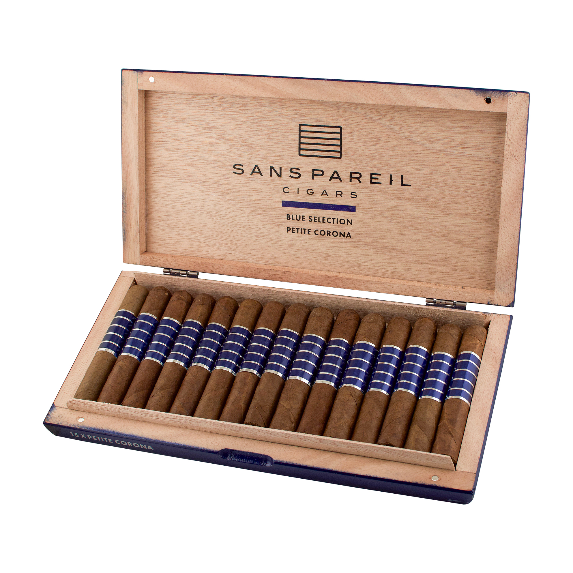 Sans Pareil Blue Petite Corona Cigar - Box