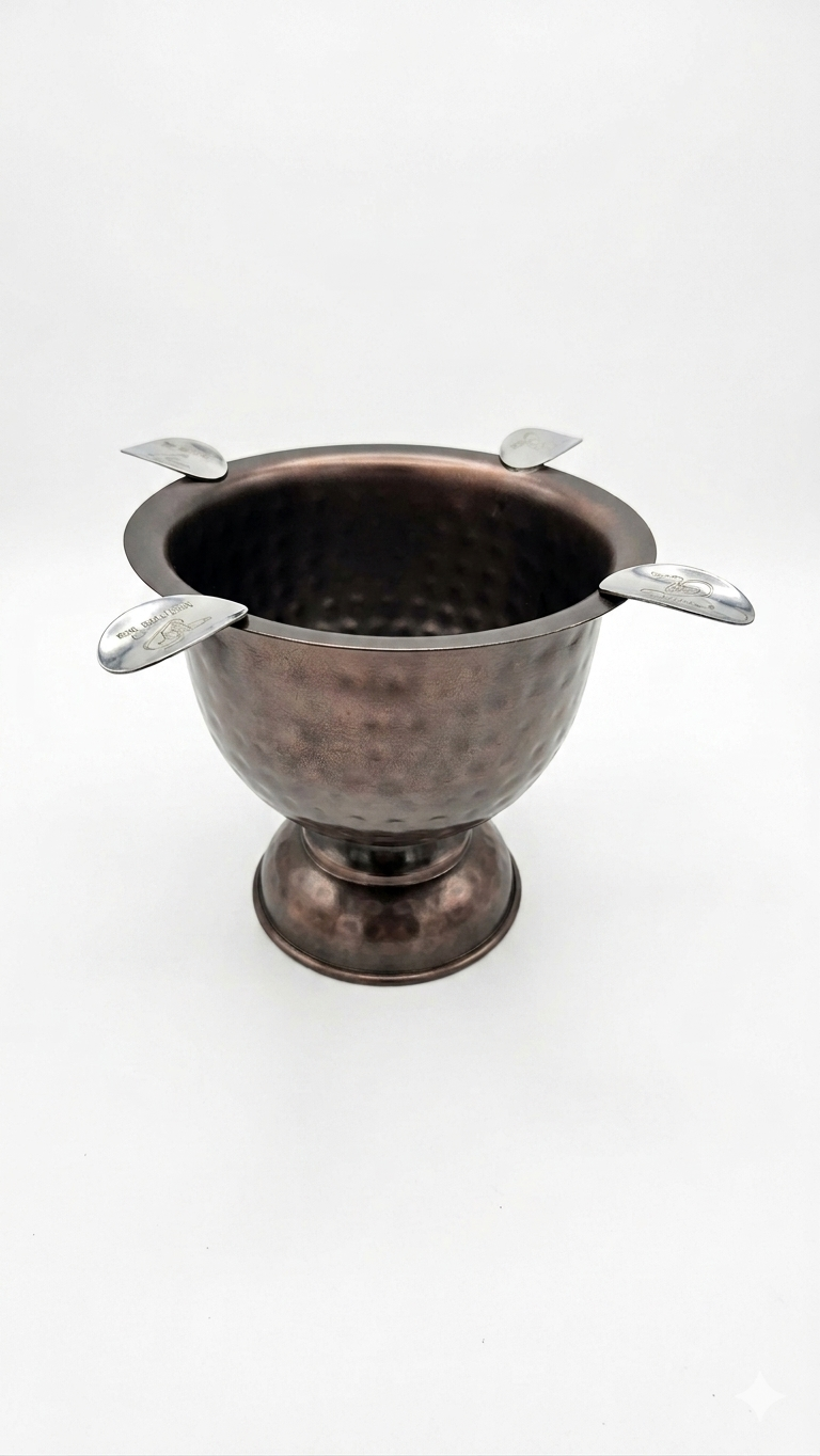 Stinky Tall Ashtray - Hammered Copper
