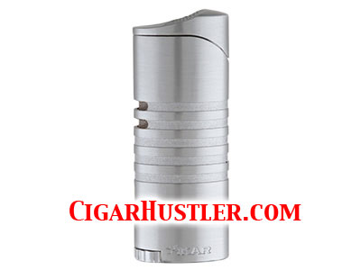Xikar Ellipse III Triple Flame Lighter - Silver