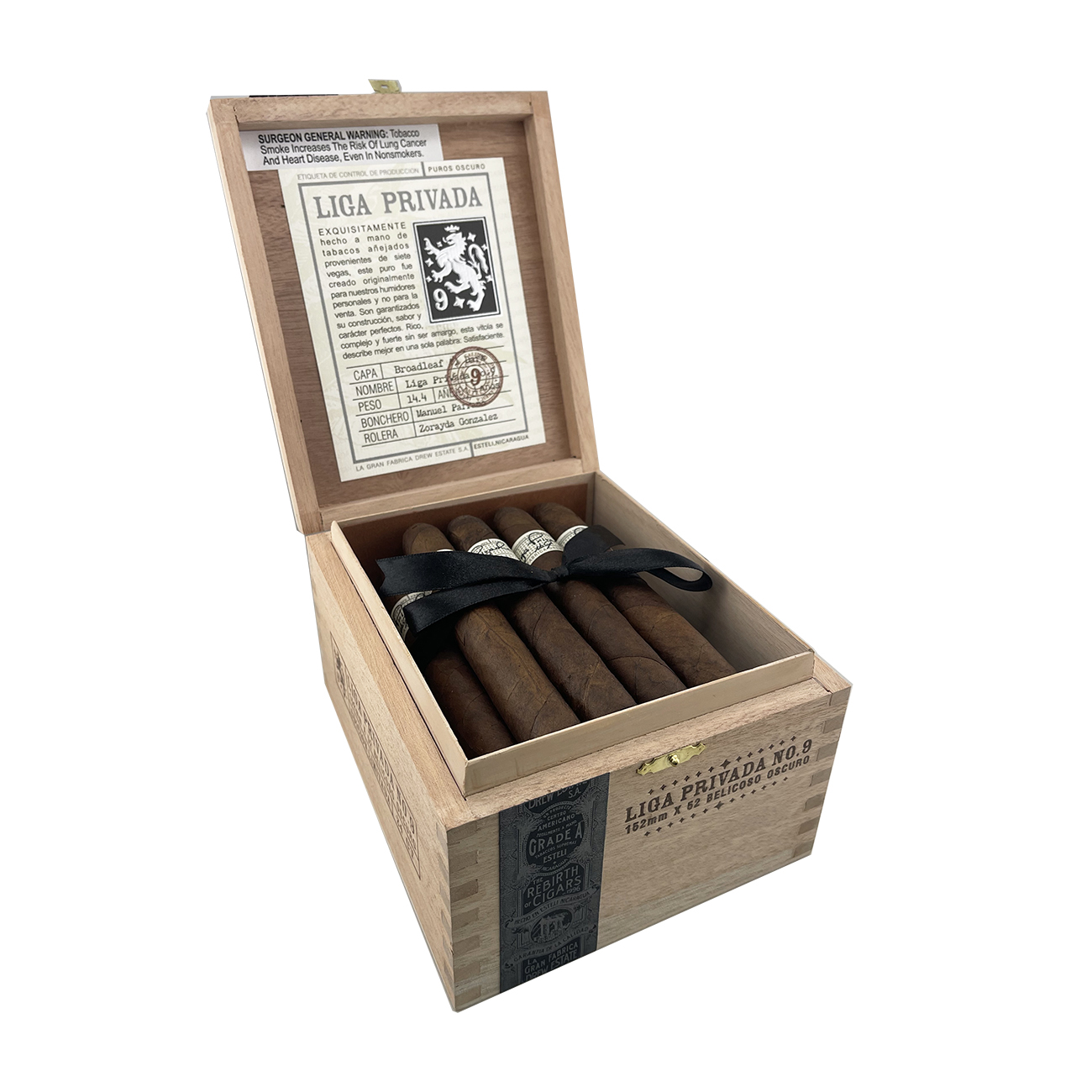 Liga Privada No. 9 Belicoso Oscuro Cigar - Box Liga Privada No. 9 Belicoso Oscuro Cigar - Box