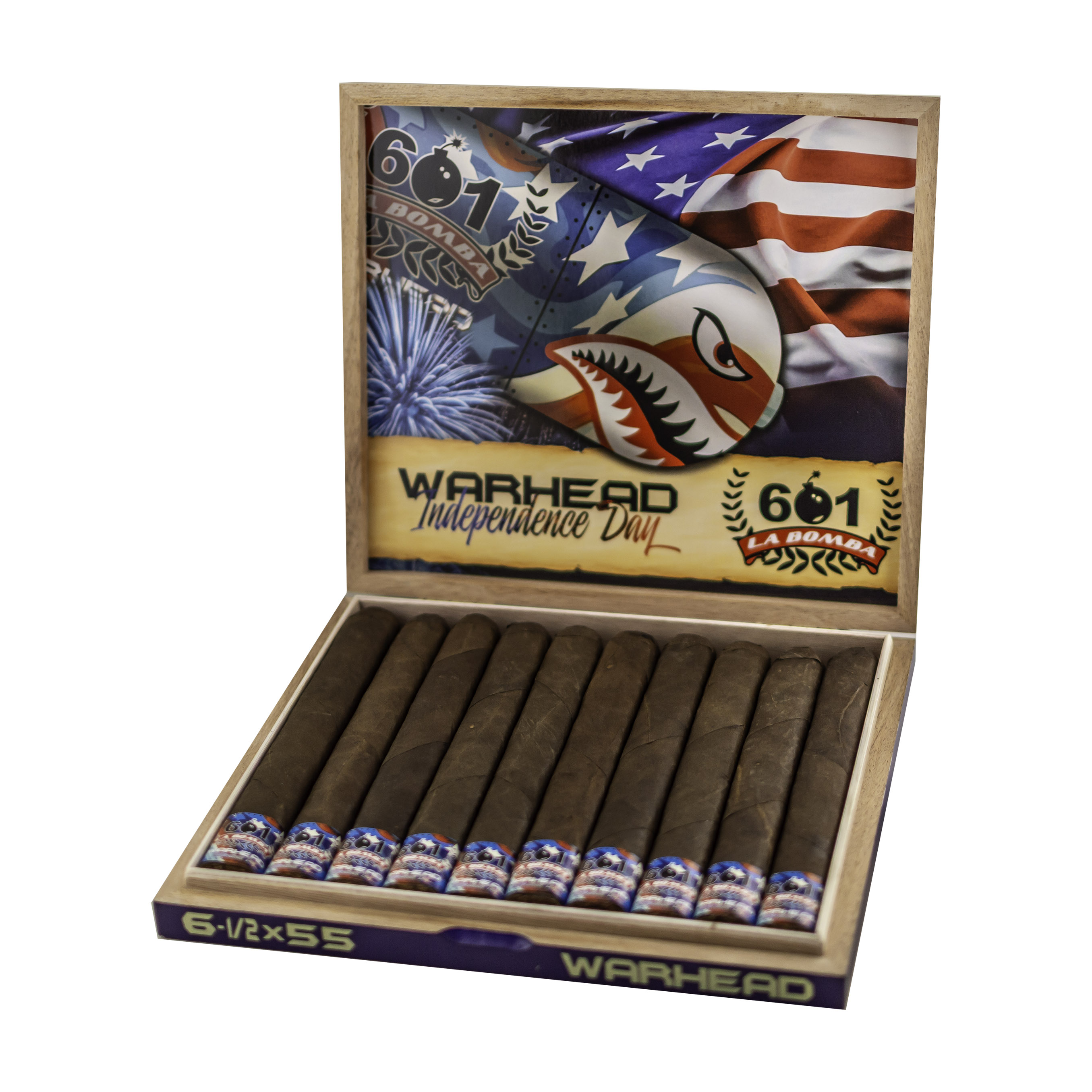 601 La Bomba 2025 Independance Day Warhead Cigar - Box